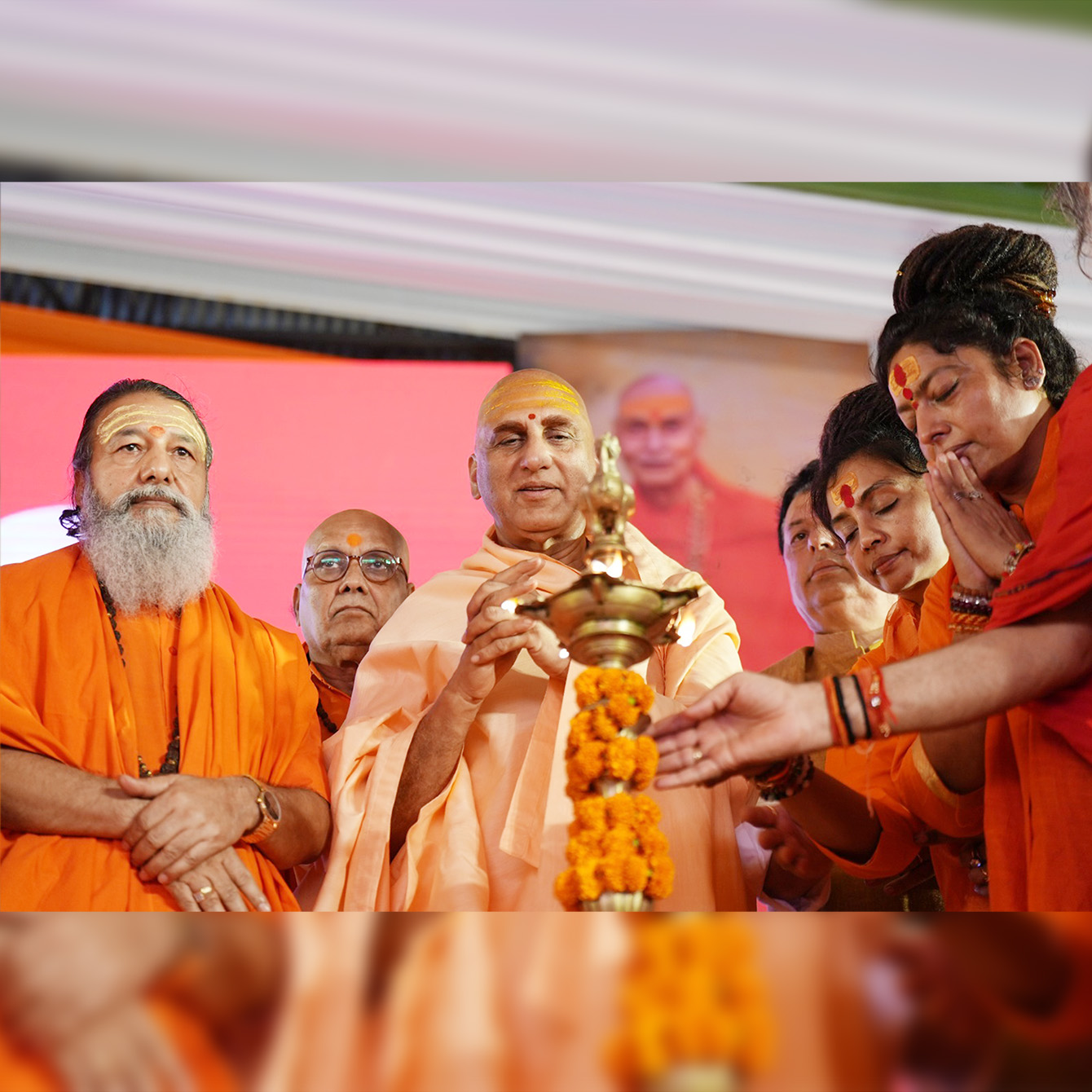 Avdheshanand ji Maharaj at bharat mata mandir event 01